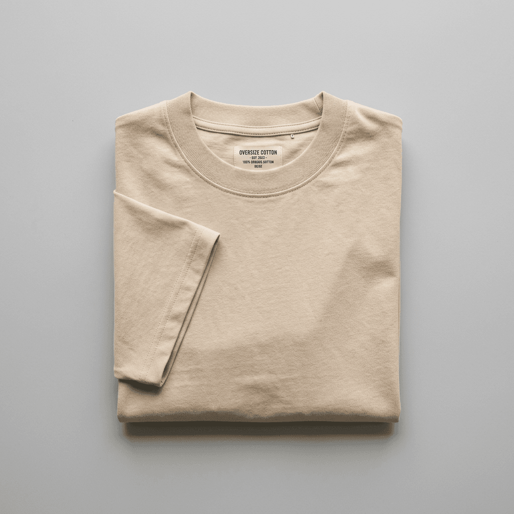 Remera oversize algodón